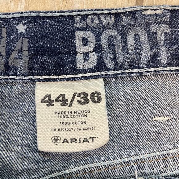 Ariat M4 Durango Bootcut Jeans Men’s 44x36 Blue Denim Heavyweight Workwear - Picture 3 of 9